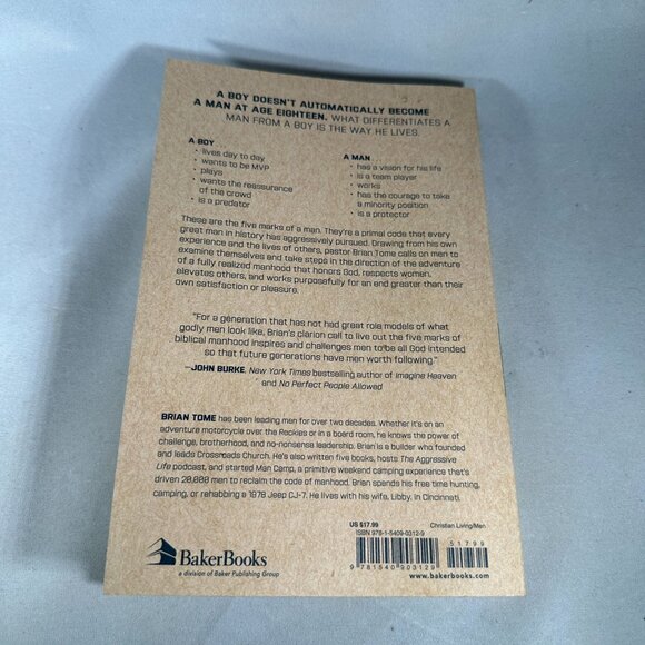 The Five Marks Of A Man By Brian Tome Paperback Christian Living - Picture 2 of 4